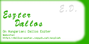 eszter dallos business card